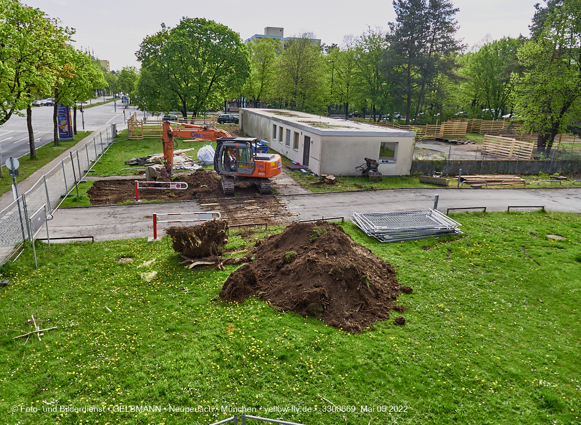 05.05.2022 - Baustelle am Haus für Kinder in Neuperlach